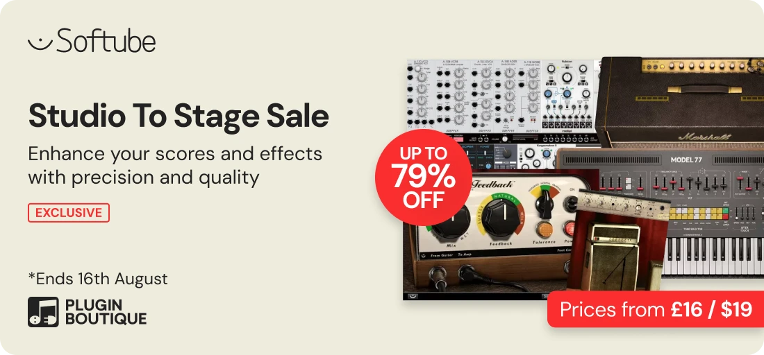 Softube Studio To Stage Sale (Exclusive)