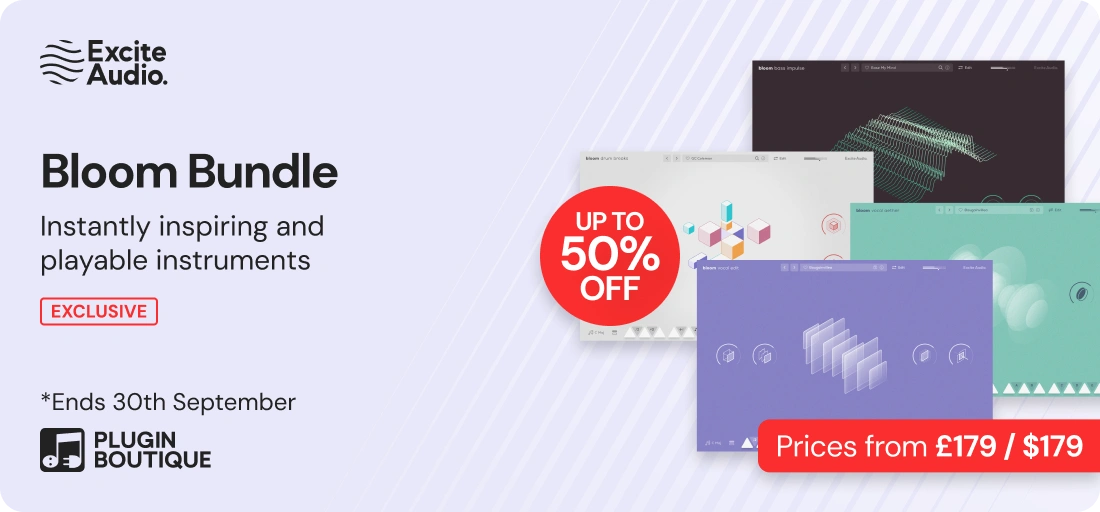 Excite Audio Bloom Bundle Sale (Exclusive)