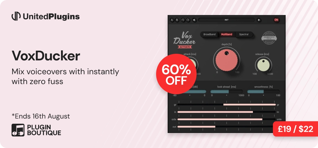 United Plugins VoxDucker Plugin Of The Week Sale
