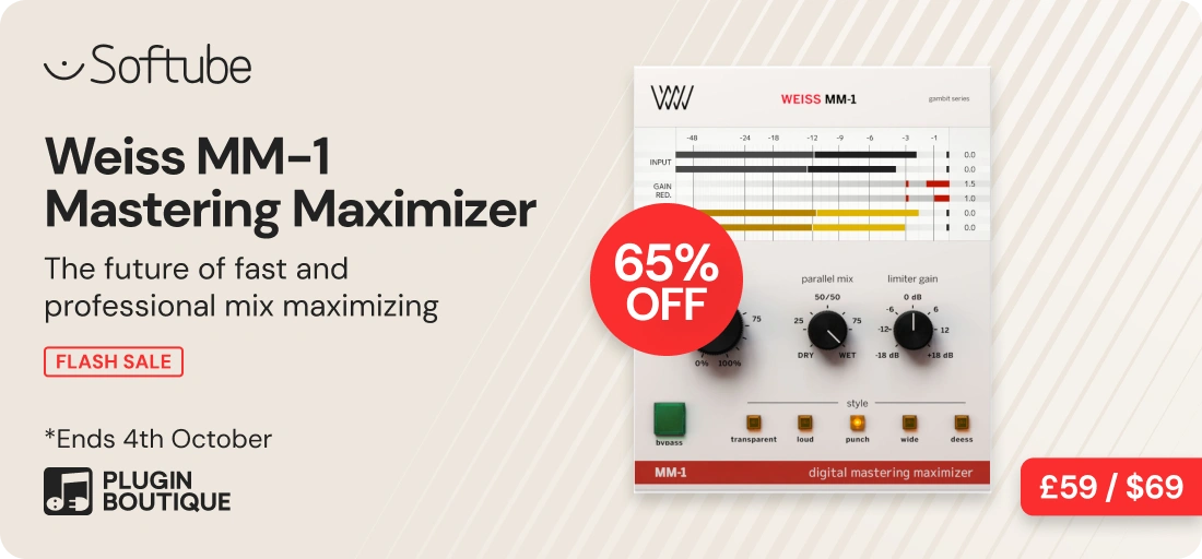 Softube Weiss MM-1 Flash Sale (Exclusive)