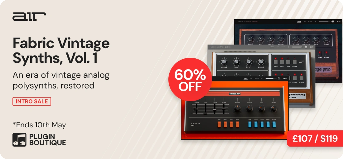 AIR Music Technology Fabric Vintage Synths, Vol. 1 Intro Sale