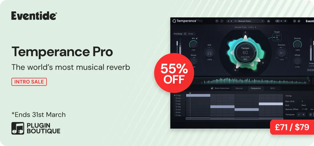 Eventide Temperance Pro Intro Sale
