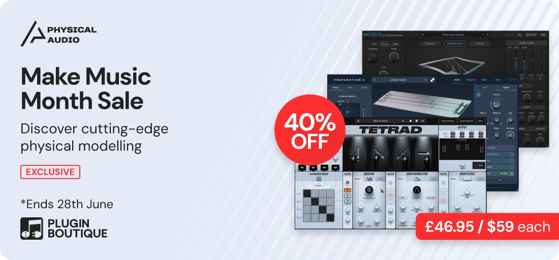 Physical Audio Make Music Month Sale