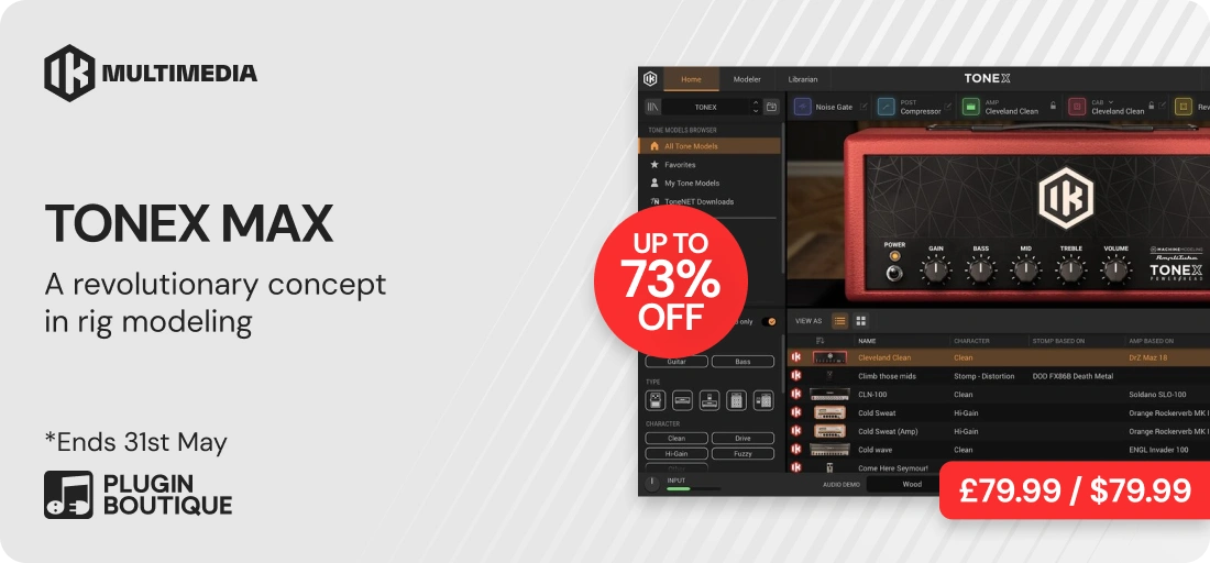 IK Multimedia Tonex Max Sale (Exclusive)