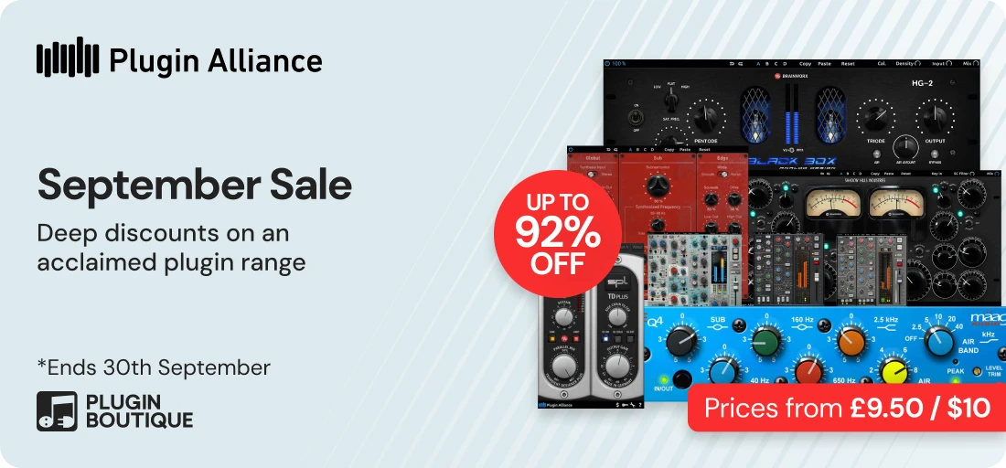 Plugin Alliance & Brainworx September Sale