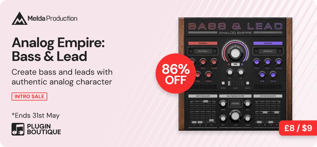 MeldaProduction Analog Empire: Bass & Lead Intro Sale