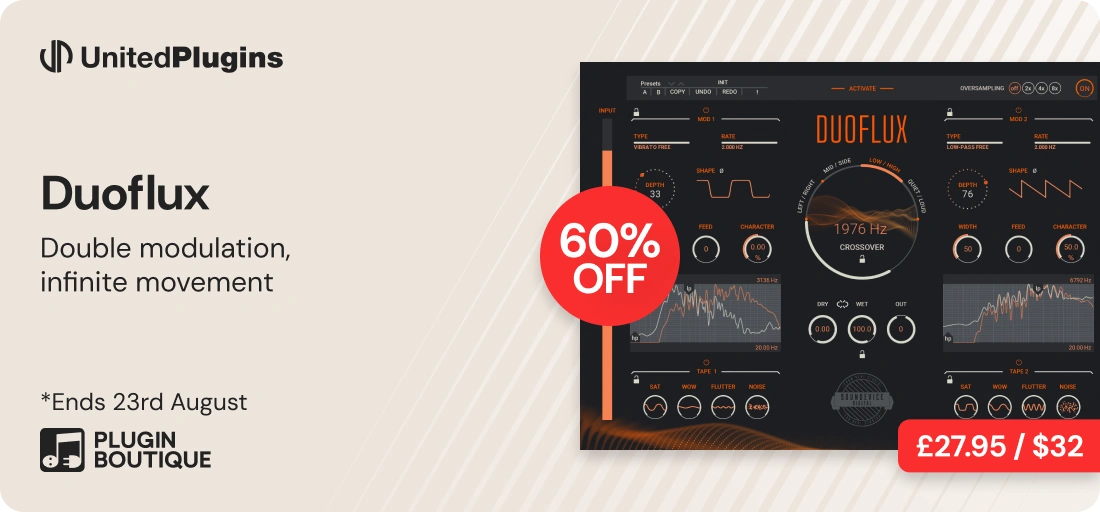 United Plugins Duoflux Plugin Of The Week Sale