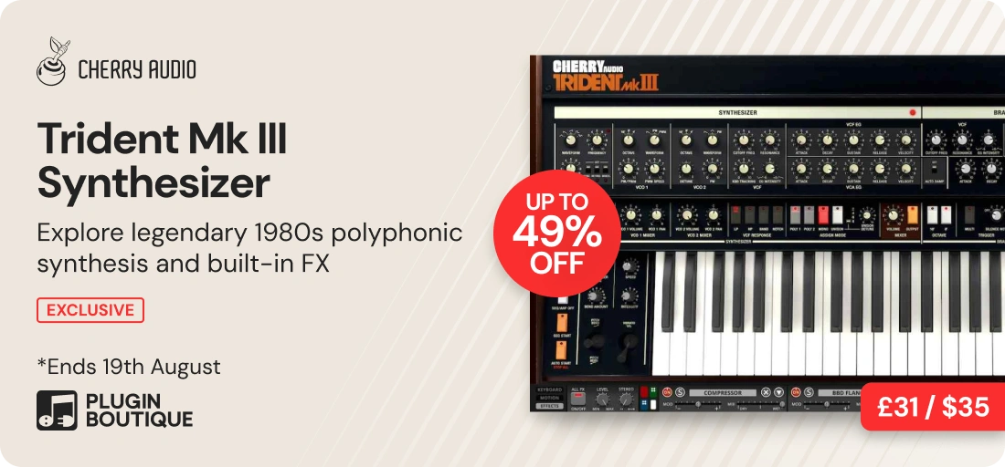 Cherry Audio Trident Mk III Synthesizer Hidden Gems Sale (Exclusive)