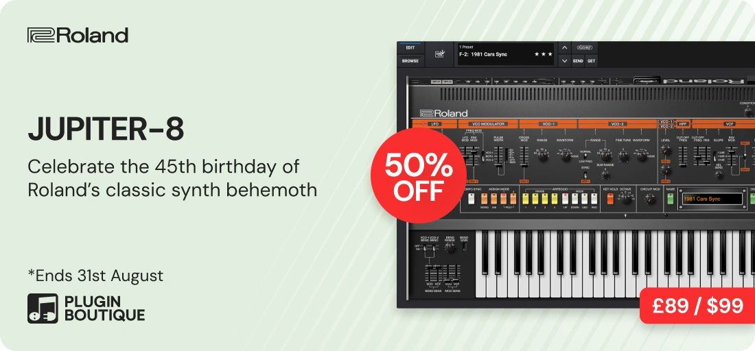 Roland JUPITER-8 Anniversary Sale