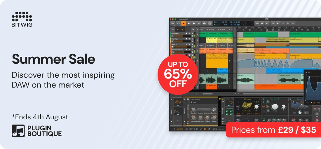Bitwig Summer Sale