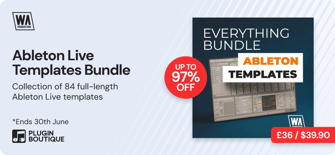 W.A. Production Ableton Live Templates Everything Bundle Sale