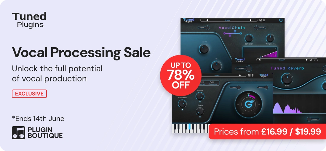Tuned Plugins Vocal Processing Sale (Exclusive)