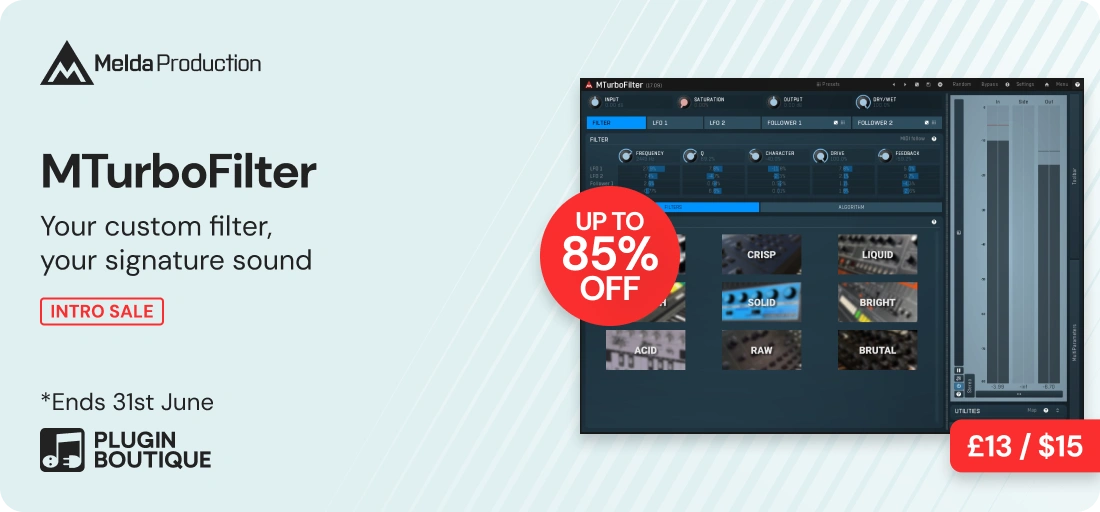MeldaProduction MTurboFilter Intro Sale