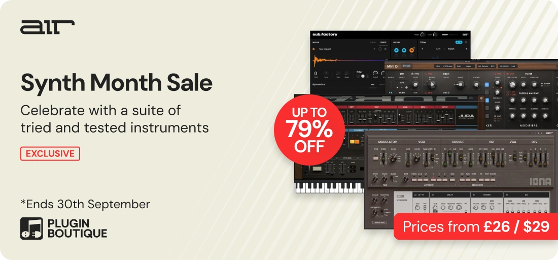 AIR Music Technology Synth Month Sale (Exclusive)