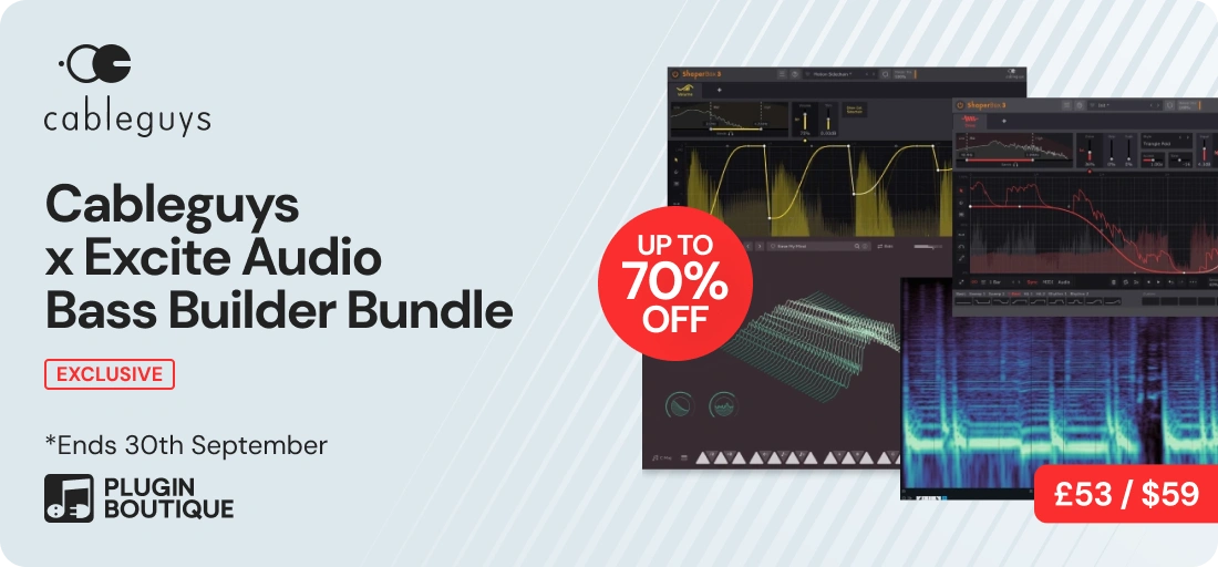 Cableguys x Excite Audio Bass Builder Bundle Sale (Exclusive)