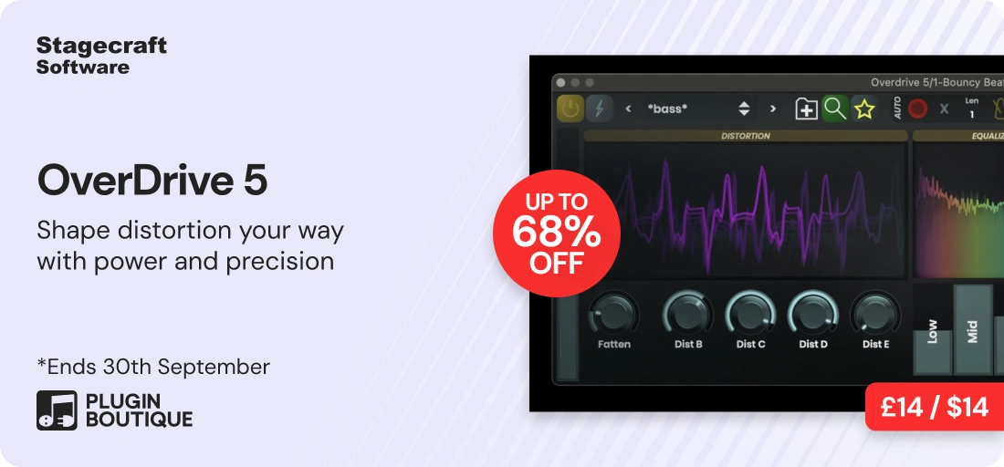 Stagecraft Software Overdrive 5 September Sale