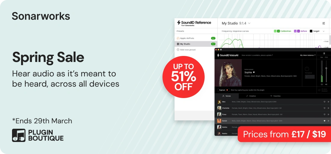 Sonarworks Spring Sale