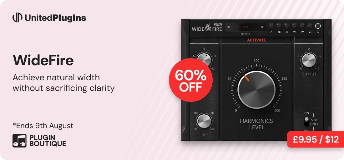 United Plugins WideFire Plugin Of The Week Sale