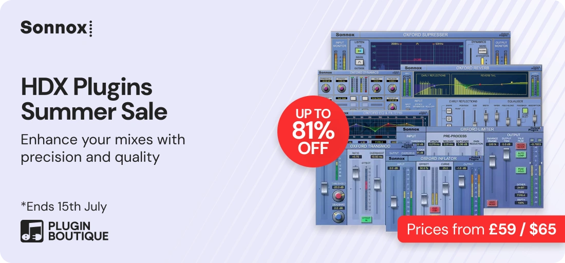 Sonnox HDX Plugins Summer Sale