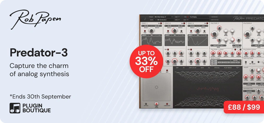 Rob Papen Predator-3 Synth Month Sale (Exclusive)