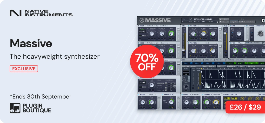 Native Instruments MASSIVE Synth Month Sale (Exclusive) 