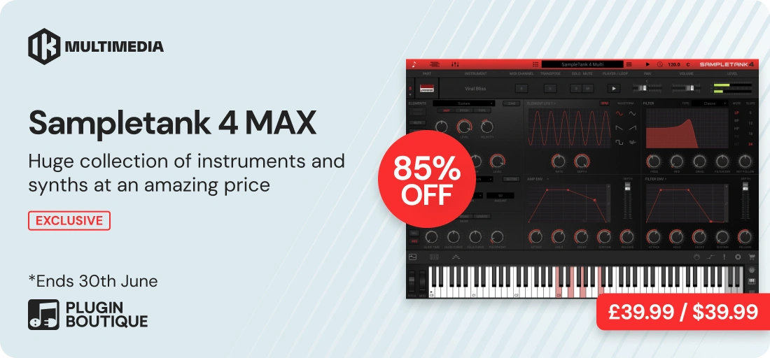 IK Multimedia SampleTank 4 MAX Make Music Month Sale (Exclusive)