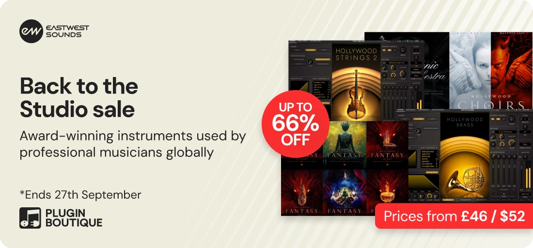 EastWest Sounds Back to the Studio Sale