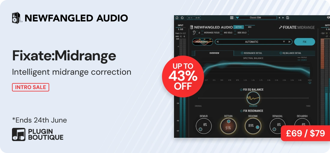 Newfangled Audio Fixate:Midrange Intro Sale