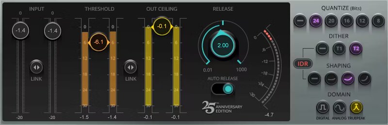 Waves L1 Ultramaximizer plugin interface on sale at Plugin Boutique, 64% off until Mar 11