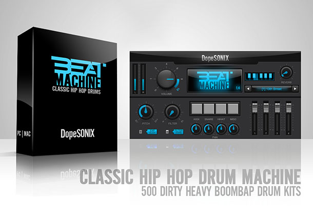 DopeSONIX Beat Machine 1 plugin interface on sale at Plugin Boutique, 50% off until Mar 31