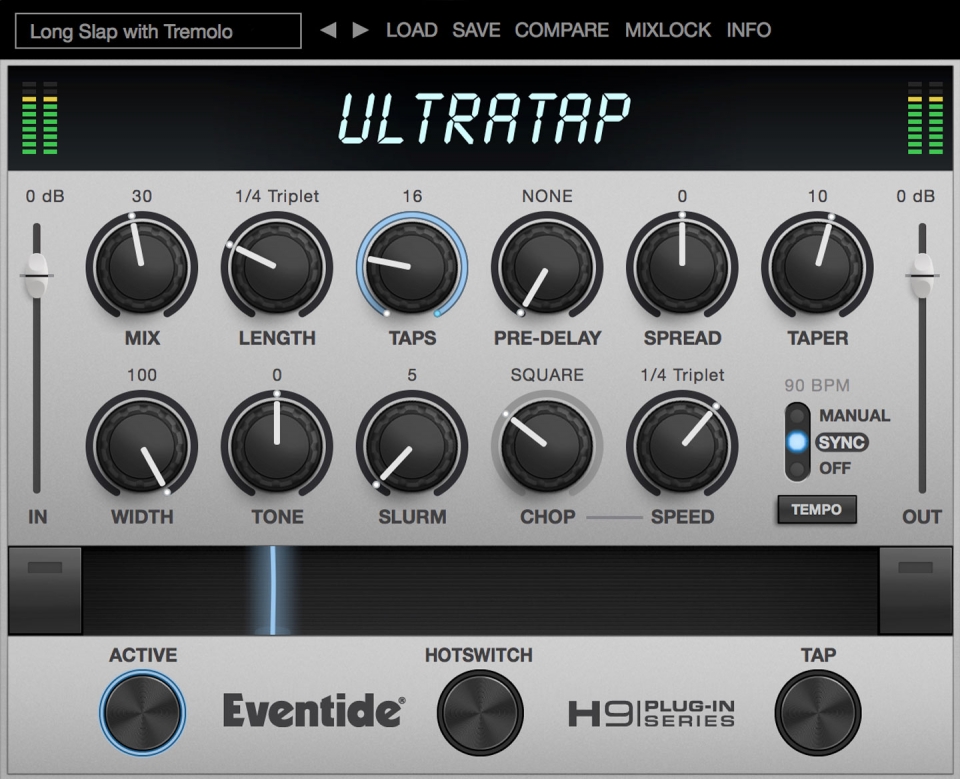A 64‑tap delay and modulation effect with realtime Ribbon control, Slurm smear, and HotSwitch performance switching.