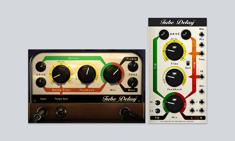 Models three tube stages for gritty vintage echoes, slapbacks, and dub-style feedback effects.