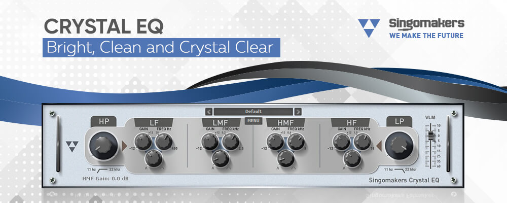 Four-band precision EQ with high-pass/low-pass filters and instrument presets for clean, bright mixes and masters.