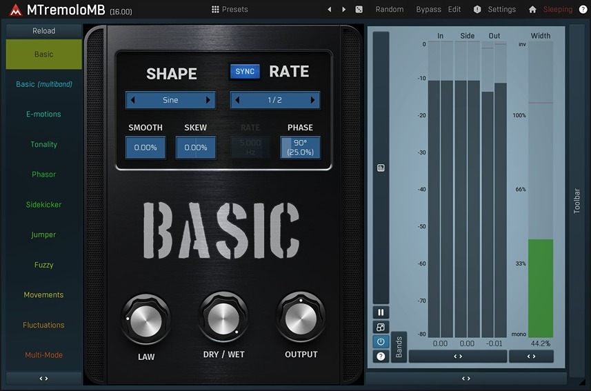 MeldaProduction MTremoloMB plugin interface on sale at Plugin Boutique, 83% off until Jun 21