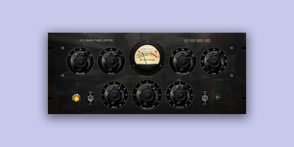 Vintage Vari‑Mu tube limiting with meaty mids, smooth release, and a wet/dry control for character blending.