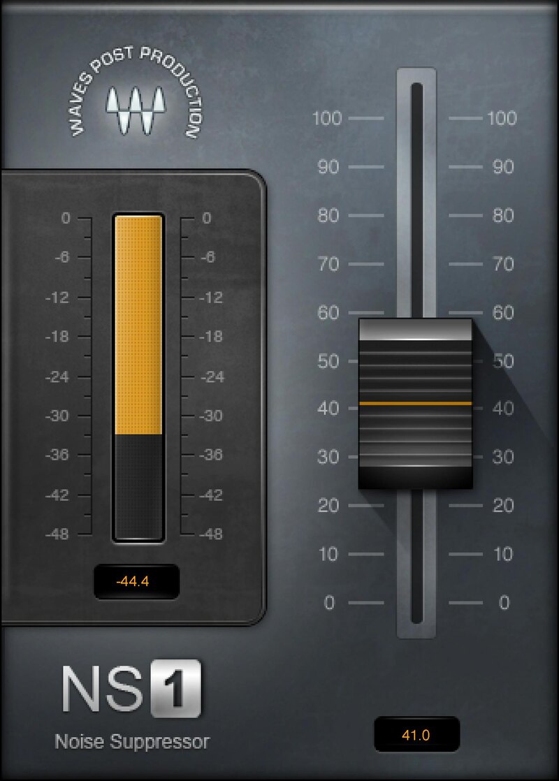 Waves NS1 Noise Suppressor plugin interface on sale at Plugin Boutique, 79% off until Apr 19