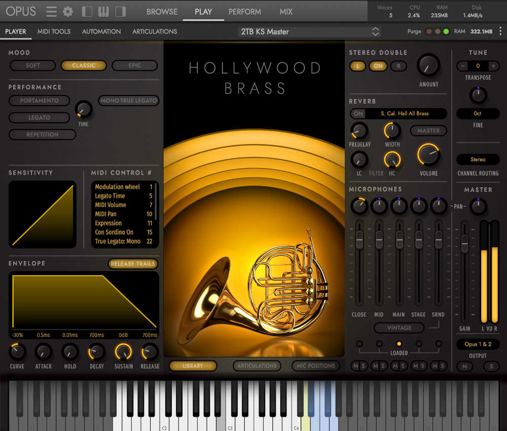 Comprehensive orchestral library with extensive new recordings, solo instruments, Orchestrator, and the OPUS engine.