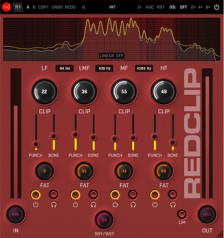 Four-band clipper with fat, punch and bone controls for shaping loudness, weight and definition.