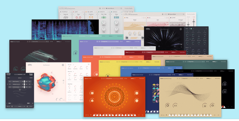 Complete collection of Excite Audio instruments, effects and utilities including Bloom, Evolve, Motion, Lifeline, VISION 4X and KSHMR Chain.