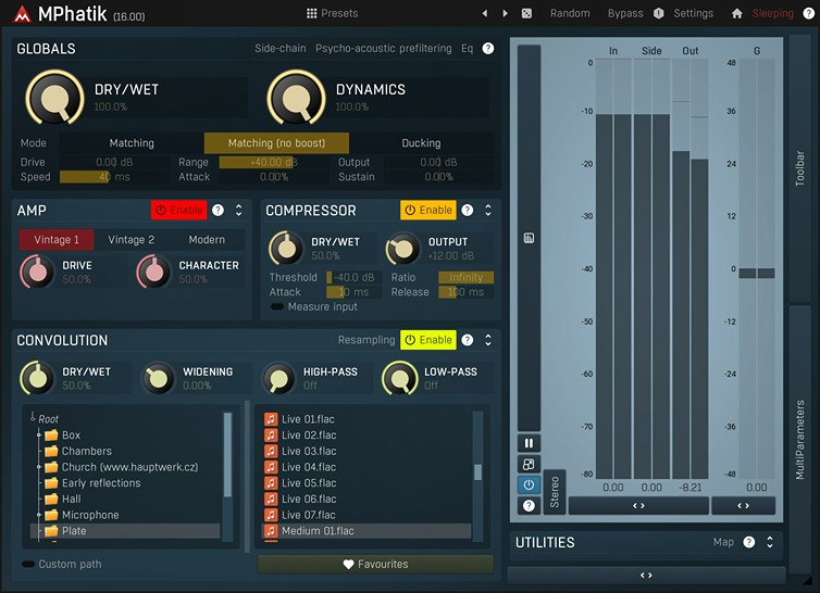 MeldaProduction MPhatik plugin interface on sale at Plugin Boutique, 82% off until Jun 21