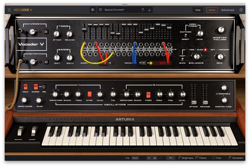 Arturia Vocoder V plugin interface on sale at Plugin Boutique, 33% off until Aug 17
