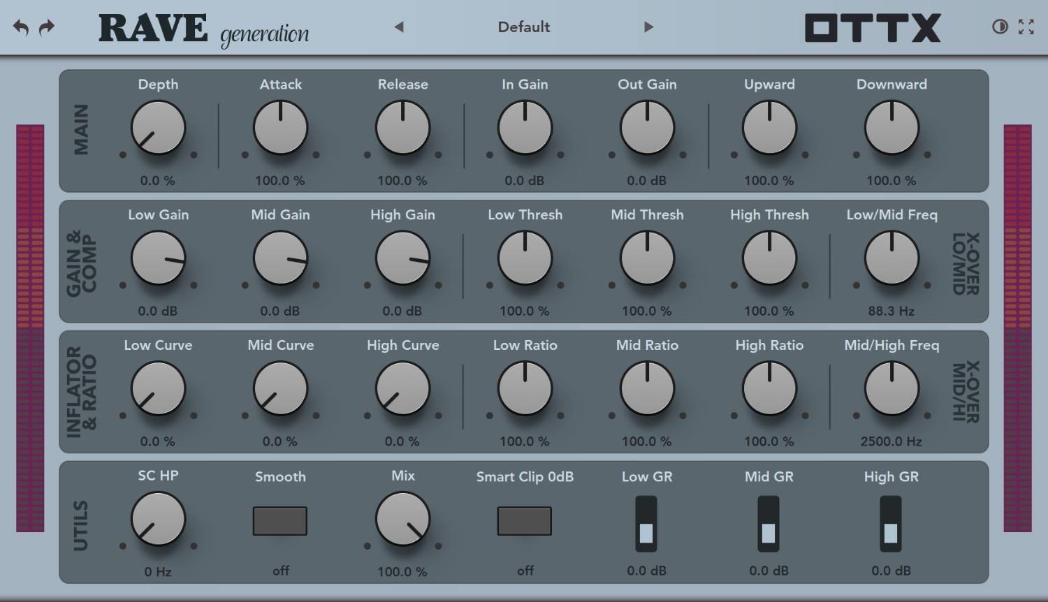 Rave Generation OTTX plugin interface on sale at Plugin Boutique, 40% off until Mar 04