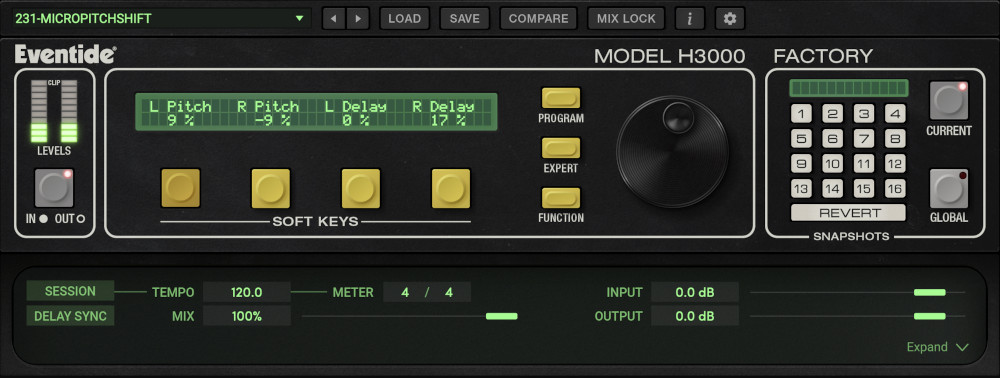 Eventide H3000 Factory Mk II plugin interface on sale at Plugin Boutique, 49% off until Sep 07