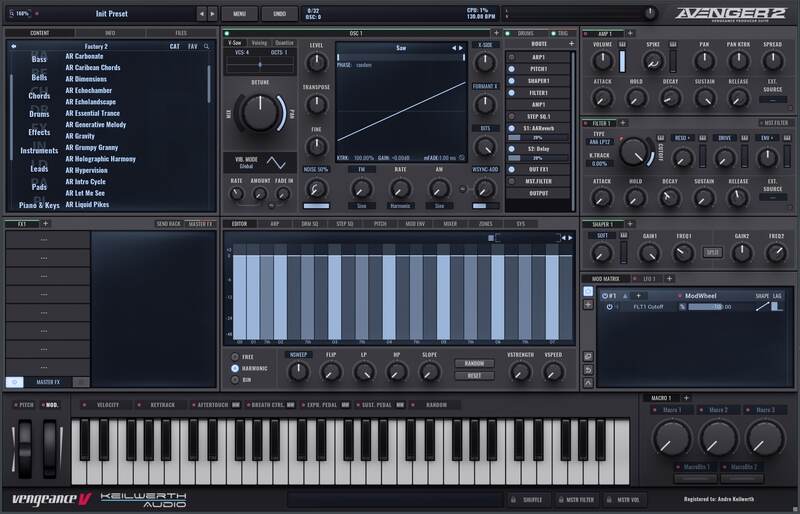 Vengeance Sound VPS Avenger 2 plugin interface on sale at Plugin Boutique, 32% off until Jul 17
