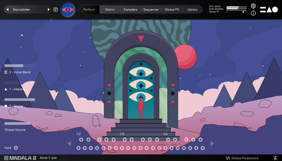 A sampled FM-inspired instrument collection for evolving pads, vintage keys and characterful digital basses.