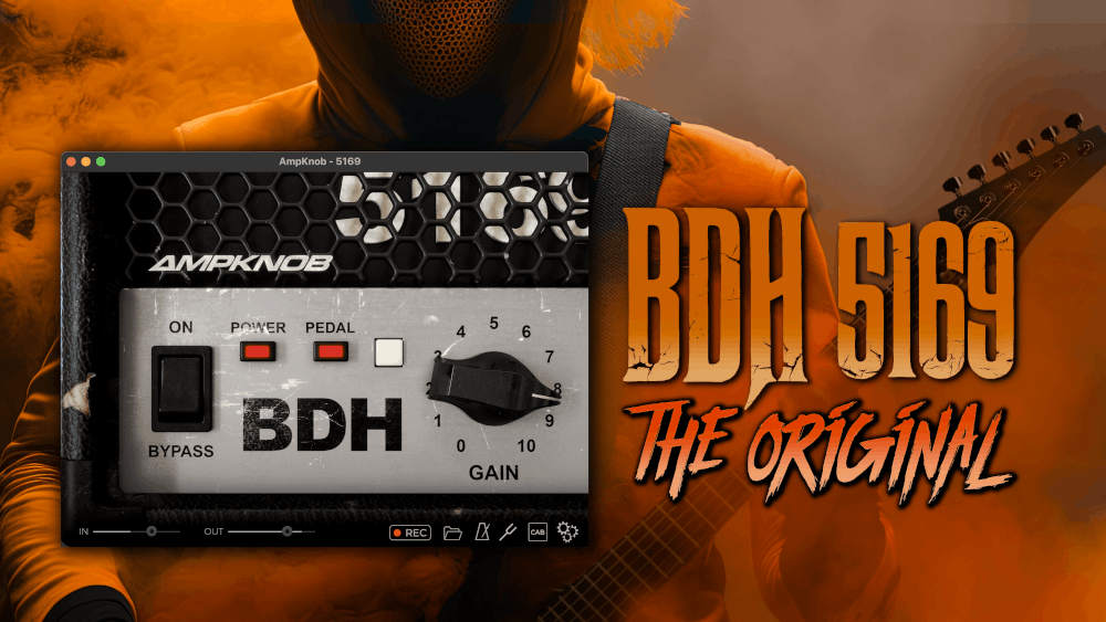High-gain amp model with pedal boost, cabinet/IR loading, and standalone recorder, tuner and metronome.