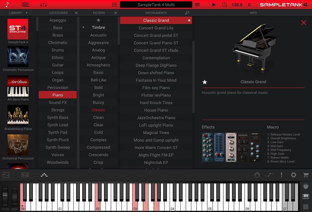Massive sample library and layered workstation with deep editing, groove players, effects and Live mode for performance.