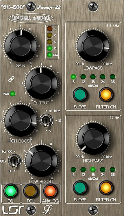 Plugin Alliance Lindell Audio 6X-500 plugin interface on sale at Plugin Boutique, 26% off until Jun 30