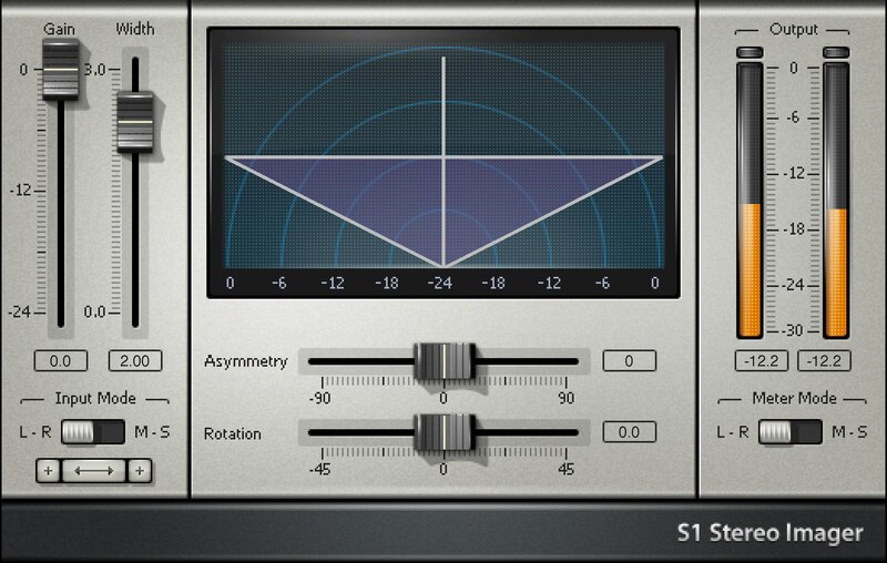 Three stereo-imaging tools for widening, bass-safe widening, and mid/side processing.