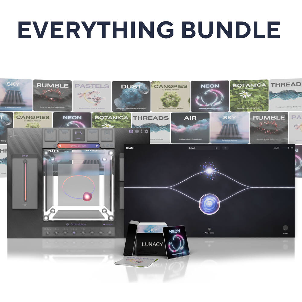 Complete collection of CUBE, BEAM, expansions, presets, effects nodes and sampled instruments.